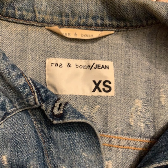 Rag and Bone Denim distressed Vest - Picture 2 of 8